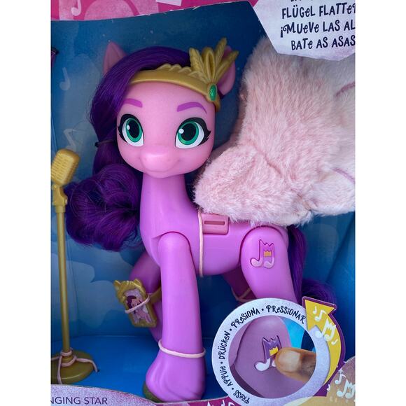 Hasbro My Little Pony New in Box "Princess Petals", singing star Wings flap! - Picture 11 of 12